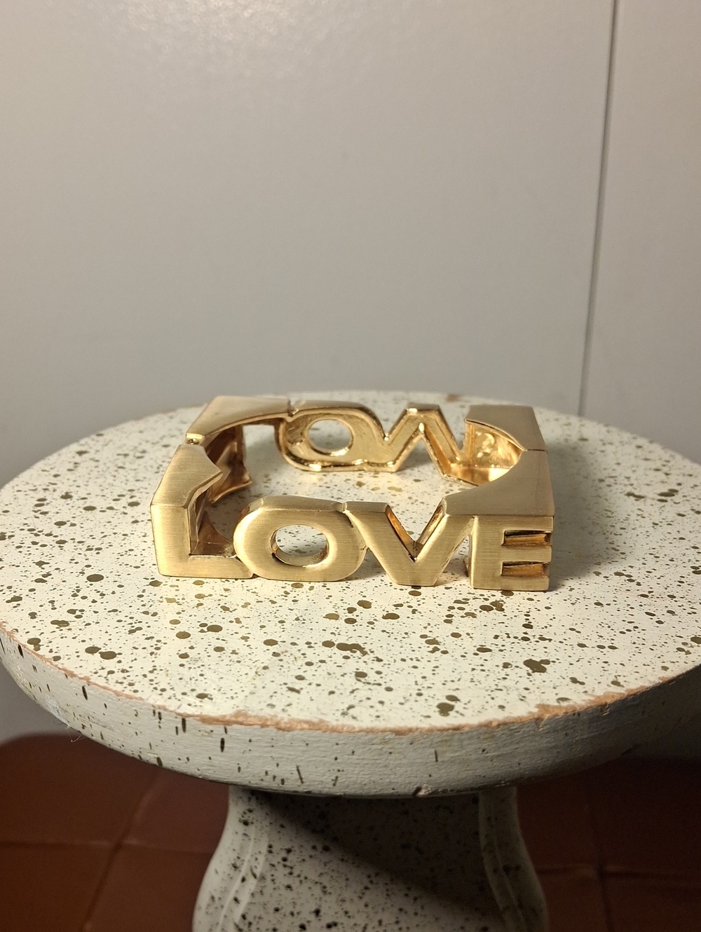 Gold LOVE Statement Bracelet for Women